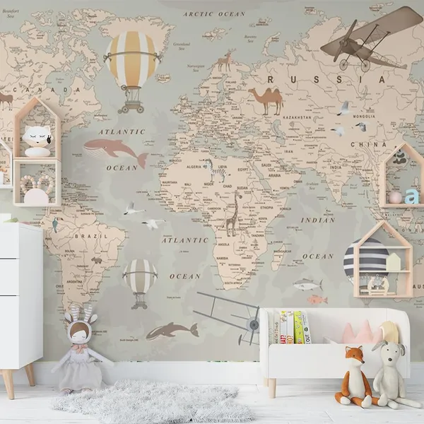 Multicolour_Brown_Map_For_Play_School_Wallpaper_For_Living_Room,_Bedroom_|_Self_Adhesive_Just_Peel_And_Stick_Wallpaper_For_Office_Wall_Decors