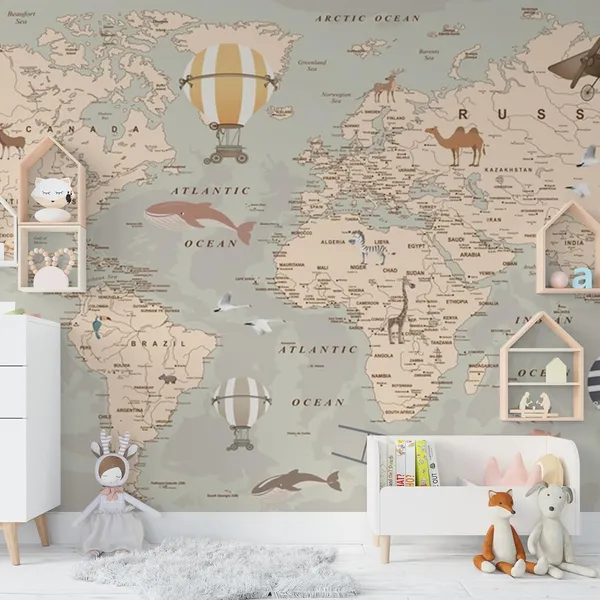 Multicolour_Brown_Map_For_Play_School_Wallpaper_For_Living_Room,_Bedroom_|_Self_Adhesive_Just_Peel_And_Stick_Wallpaper_For_Office_Wall_Decors