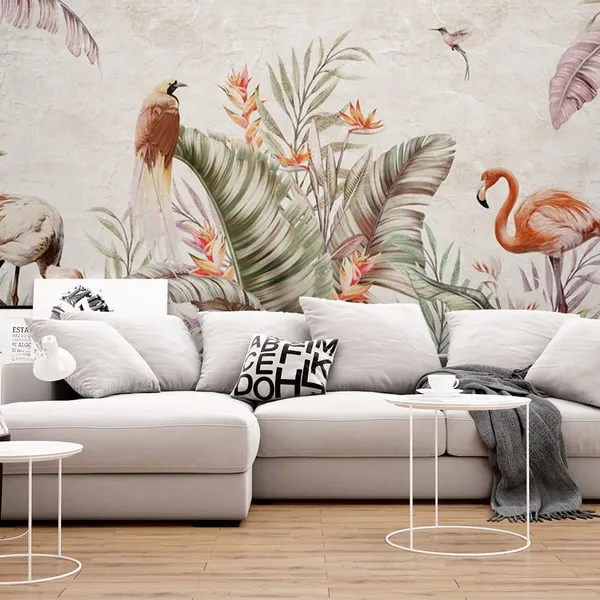Multicolour_Crow_Swan_In_Forest_Wallpaper_For_Living_Room,_Bedroom_|_Self_Adhesive_Just_Peel_And_Stick_Wallpaper_For_Office_Wall_Decors