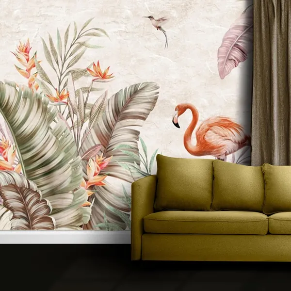 Multicolour_Crow_Swan_In_Forest_Wallpaper_For_Living_Room,_Bedroom_|_Self_Adhesive_Just_Peel_And_Stick_Wallpaper_For_Office_Wall_Decors
