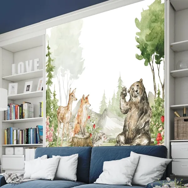 Multicolour_Beer_Forest_Family_Wallpaper_For_Living_Room,_Bedroom_|_Self_Adhesive_Just_Peel_And_Stick_Wallpaper_For_Office_Wall_Decors