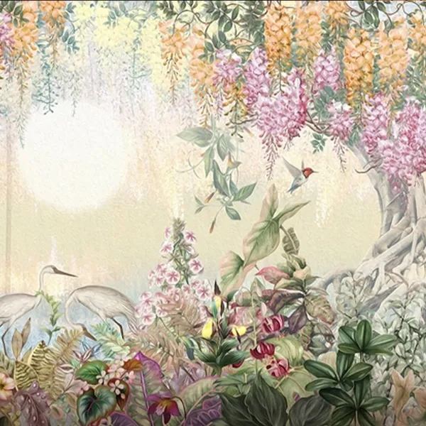 Multicolour_Flower_Hanging_Tree_Wallpaper_For_Living_Room,_Bedroom_|_Self_Adhesive_Just_Peel_And_Stick_Wallpaper_For_Office_Wall_Decors
