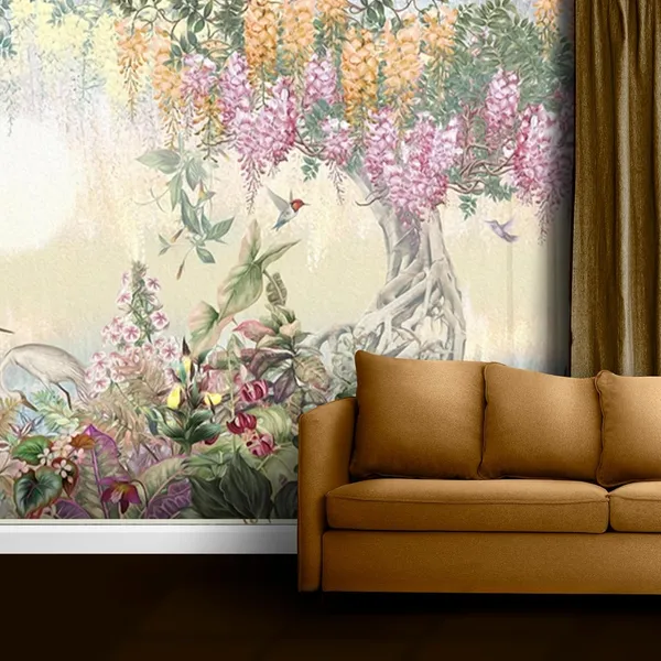 Multicolour_Flower_Hanging_Tree_Wallpaper_For_Living_Room,_Bedroom_|_Self_Adhesive_Just_Peel_And_Stick_Wallpaper_For_Office_Wall_Decors