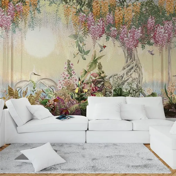 Multicolour_Flower_Hanging_Tree_Wallpaper_For_Living_Room,_Bedroom_|_Self_Adhesive_Just_Peel_And_Stick_Wallpaper_For_Office_Wall_Decors