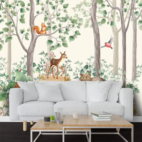 Multicolour_Anime_Fun_Time_Forest_Wallpaper_For_Living_Room,_Bedroom_|_Self_Adhesive_Just_Peel_And_Stick_Wallpaper_For_Office_Wall_Decors