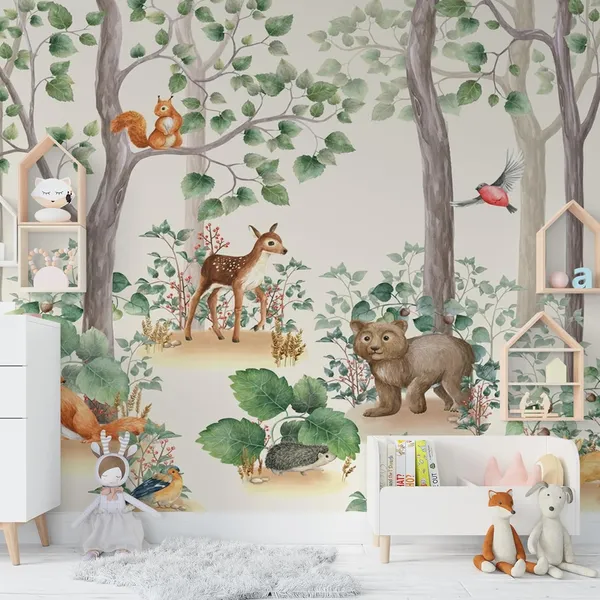 Multicolour_Anime_Fun_Time_Forest_Wallpaper_For_Living_Room,_Bedroom_|_Self_Adhesive_Just_Peel_And_Stick_Wallpaper_For_Office_Wall_Decors
