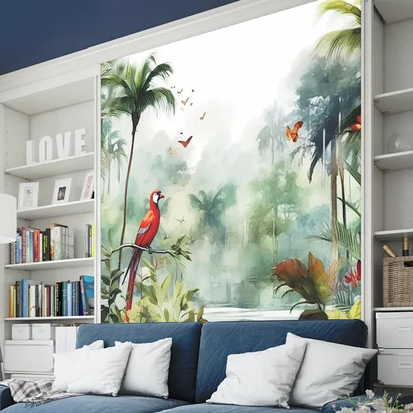 Multicolour_Red_Moment_In_Forest_Wallpaper_For_Living_Room,_Bedroom_|_Self_Adhesive_Just_Peel_And_Stick_Wallpaper_For_Office_Wall_Decors