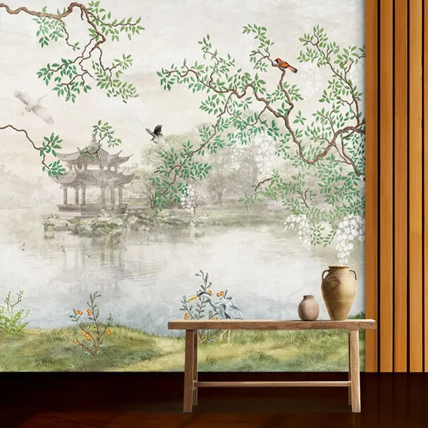 Multicolour_A_Tree_In_River_Front_Birds_Wallpaper_For_Living_Room,_Bedroom_|_Self_Adhesive_Just_Peel_And_Stick_Wallpaper_For_Office_Wall_Decors
