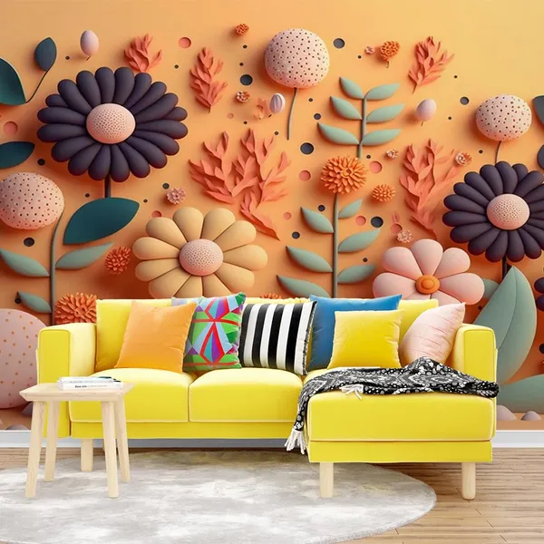 Multicolour_3D_Big_Flowers_Orange_Wallpaper_For_Living_Room,_Bedroom_|_Self_Adhesive_Just_Peel_And_Stick_Wallpaper_For_Office_Wall_Decors