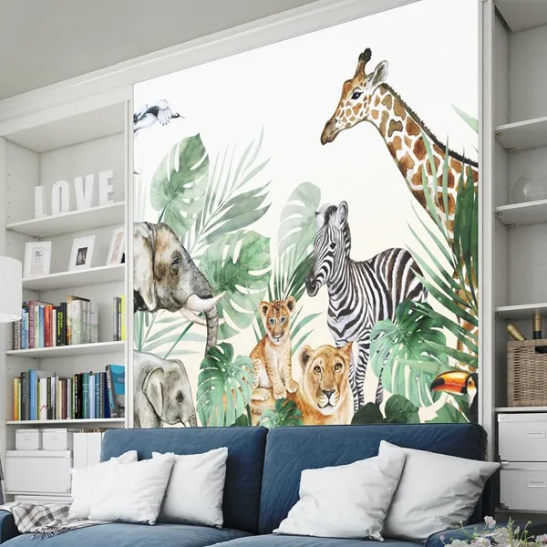 Multicolour_Forest_Meating_Wallpaper_For_Living_Room,_Bedroom_|_Self_Adhesive_Just_Peel_And_Stick_Wallpaper_For_Office_Wall_Decors