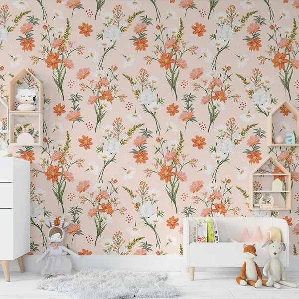 Multicolour_Red_Pink_Floral_Wallpaper_For_Living_Room,_Bedroom_|_Self_Adhesive_Just_Peel_And_Stick_Wallpaper_For_Office_Wall_Decors