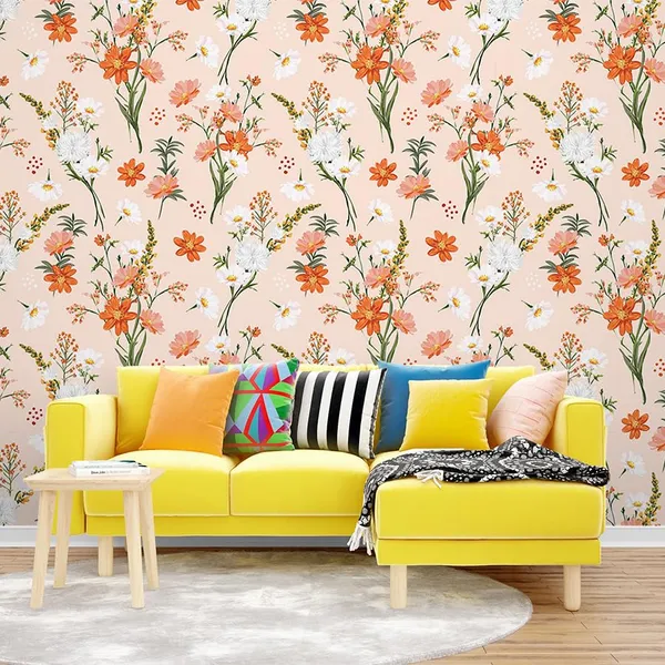 Multicolour_Red_Pink_Floral_Wallpaper_For_Living_Room,_Bedroom_|_Self_Adhesive_Just_Peel_And_Stick_Wallpaper_For_Office_Wall_Decors