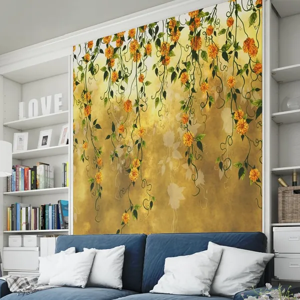 Multicolour_Yellow_Green_Flowering_Shrubs_Wallpaper_For_Living_Room,_Bedroom_|_Self_Adhesive_Just_Peel_And_Stick_Wallpaper_For_Office_Wall_Decors