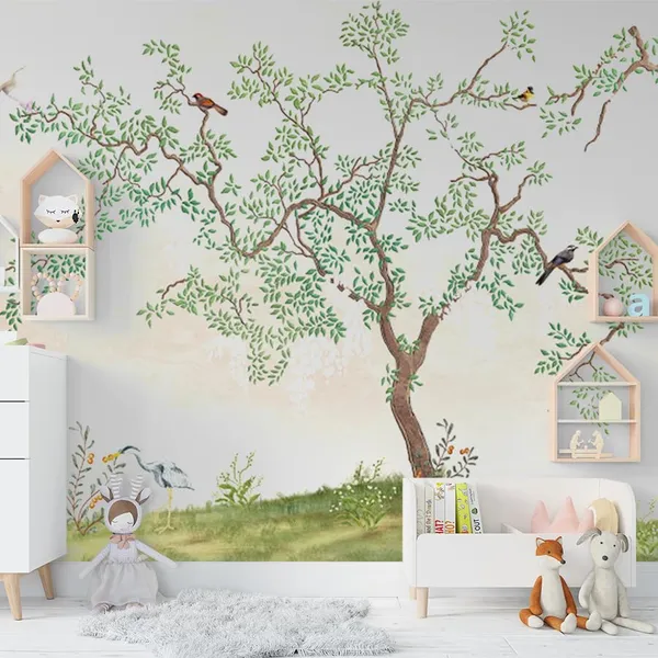 Multicolour_A_Mount_Tree_With_Birds_Wallpaper_For_Living_Room,_Bedroom_|_Self_Adhesive_Just_Peel_And_Stick_Wallpaper_For_Office_Wall_Decors