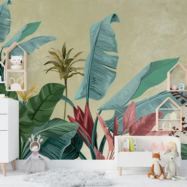 Multicolour_Banana_Big_Leaves_Wallpaper_For_Living_Room,_Bedroom_|_Self_Adhesive_Just_Peel_And_Stick_Wallpaper_For_Office_Wall_Decors