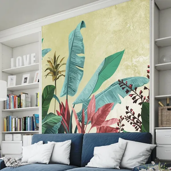 Multicolour_Banana_Big_Leaves_Wallpaper_For_Living_Room,_Bedroom_|_Self_Adhesive_Just_Peel_And_Stick_Wallpaper_For_Office_Wall_Decors