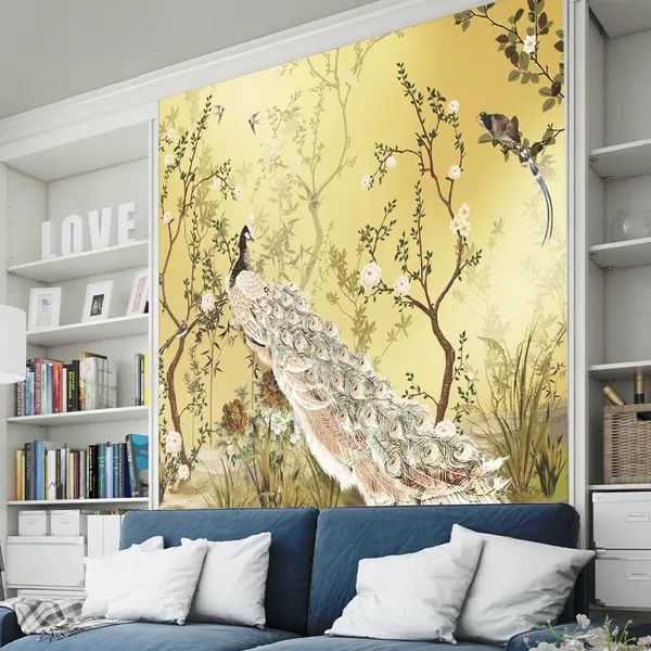 Multicolour_Golden_Peacock_Wallpaper_For_Living_Room,_Bedroom_|_Self_Adhesive_Just_Peel_And_Stick_Wallpaper_For_Office_Wall_Decors