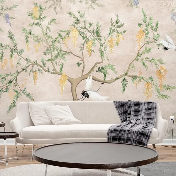 Multicolour_White_Black_Swan_Pink_Tree_Wallpaper_For_Living_Room,_Bedroom_|_Self_Adhesive_Just_Peel_And_Stick_Wallpaper_For_Office_Wall_Decors