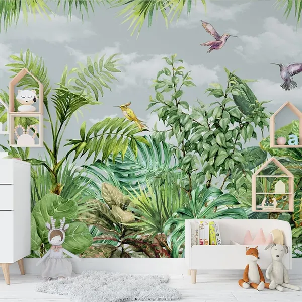 Multicolour_Purple_Moment_Green_Forest_Wallpaper_For_Living_Room,_Bedroom_|_Self_Adhesive_Just_Peel_And_Stick_Wallpaper_For_Office_Wall_Decors