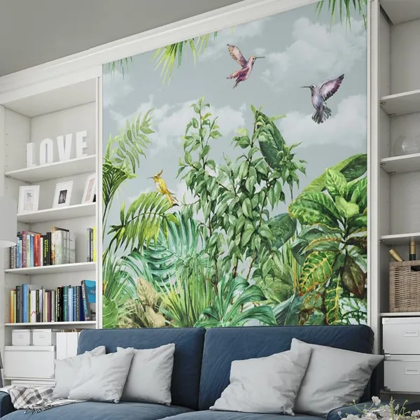 Multicolour_Purple_Moment_Green_Forest_Wallpaper_For_Living_Room,_Bedroom_|_Self_Adhesive_Just_Peel_And_Stick_Wallpaper_For_Office_Wall_Decors