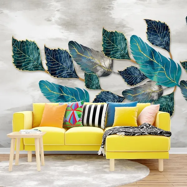 Multicolour_Big_Gold_Blue_Leaves_Wallpaper_For_Living_Room,_Bedroom_|_Self_Adhesive_Just_Peel_And_Stick_Wallpaper_For_Office_Wall_Decors