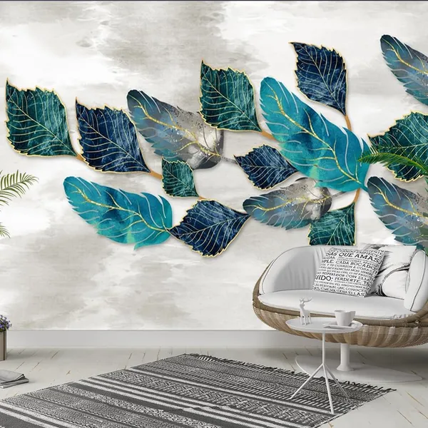 Multicolour_Big_Gold_Blue_Leaves_Wallpaper_For_Living_Room,_Bedroom_|_Self_Adhesive_Just_Peel_And_Stick_Wallpaper_For_Office_Wall_Decors