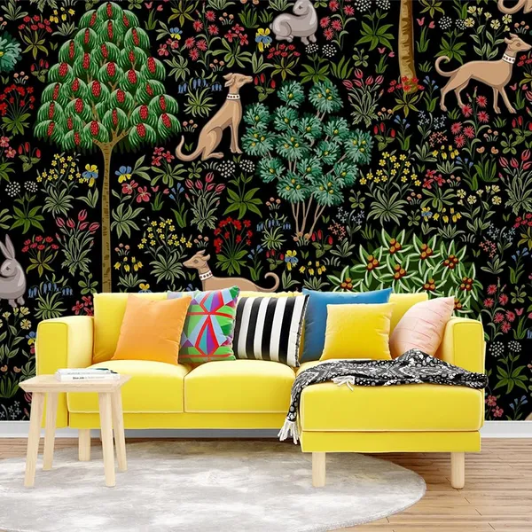 Multicolour_Green_Madhubani_Wallpaper_For_Living_Room,_Bedroom_|_Self_Adhesive_Just_Peel_And_Stick_Wallpaper_For_Office_Wall_Decors