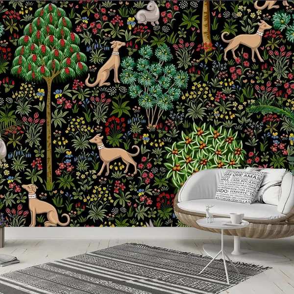 Multicolour_Green_Madhubani_Wallpaper_For_Living_Room,_Bedroom_|_Self_Adhesive_Just_Peel_And_Stick_Wallpaper_For_Office_Wall_Decors