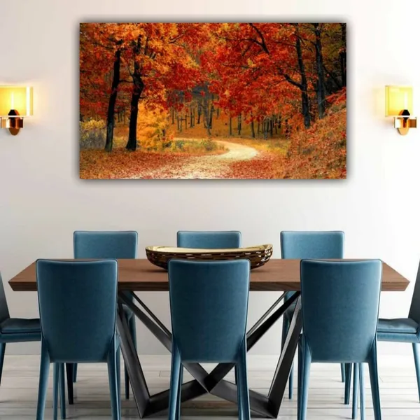Multicolour_Beautiful_Canvas_Landscape_Painting_Autumn_Forest_Abstract_Modern_Wall_Art_Decor_Big_Large_Size_Paintings_For_Living_Room_(48_By_24_Inches_|_120_By_60_Cm)_(With_Frame)
