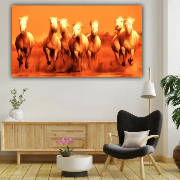 Multicolour_Beautiful_Running_White_7_Horses_Vastu_Painting_Frame_For_Living_Room_Wall_Decoration_Big_Large_Size_Canvas_Running_Horses_Painting_|_Home_Decors_|_Gifts_(60X30_Inches)