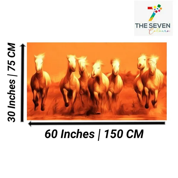 Multicolour_Beautiful_Running_White_7_Horses_Vastu_Painting_Frame_For_Living_Room_Wall_Decoration_Big_Large_Size_Canvas_Running_Horses_Painting_|_Home_Decors_|_Gifts_(60X30_Inches)