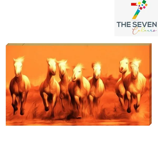 Multicolour_Beautiful_Running_White_7_Horses_Vastu_Painting_Frame_For_Living_Room_Wall_Decoration_Big_Large_Size_Canvas_Running_Horses_Painting_|_Home_Decors_|_Gifts_(60X30_Inches)