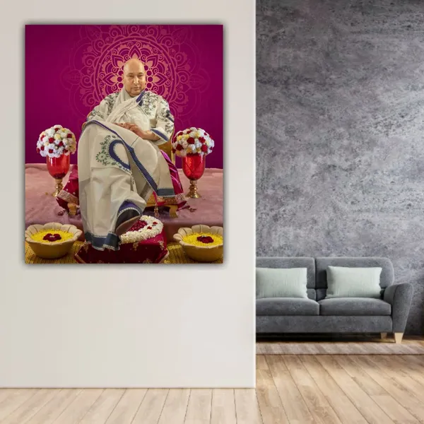 Multicolour_Guruji_Photo_With_Frame_Swaroop_Big_Size_Large_Guruji_Swaroop_Photo_Frame_For_Living_Room_|_Gift_(24X36_Inches)