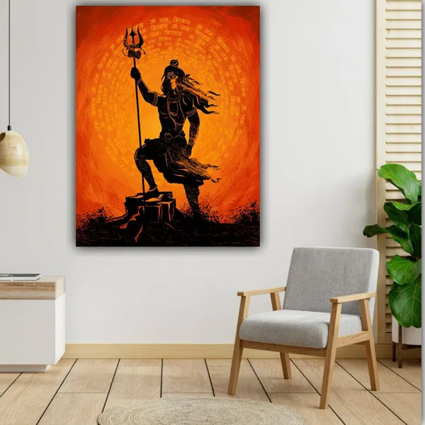 Multicolour_Beautiful_Shiva_Painting_Canvas_Modern_Wall_Art_Decor_Frame_For_Living_Room_|_Hall_|_Home_Decoration_(With_Frame)_(36_By_24_Inches)