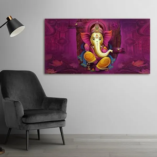 Multicolour_Beautiful_Landscape_Lord_Ganesha_Painting_Canvas_Wall_Frame_For_Living_Room_Wall_Decor_|_Lord_Ganesh_Ji_Ganpati_Painting_With_Frame_(Ready_To_Hang)_(60_By_30_Inches)