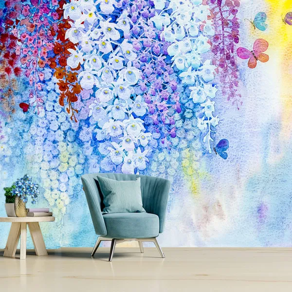 Multicolour_Self_Adhesive_Wallpapers_Orchid_Flowers_Vinyl_Decals_For_Wall_Decors_|_Floors_|_Flooring_|_Home_Decoration_|_Bedrooms_|_Office_Walls_(120X144_Inches)