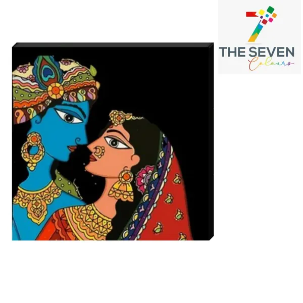 Multicolour_Beautiful_Canvas_Madhubani_Radha_Krishna_Painting_With_Frame_For_Living_Room_Wall_Decor_Big_Size_Large_Photo_Home_Decoration_|_Bedroom_|_Gifts_(48_By_24_Inches_|_120X60_Cm)