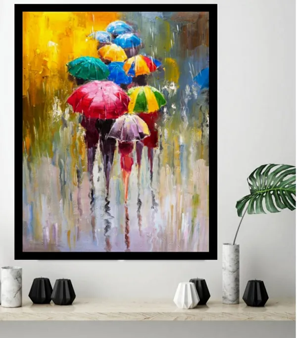 Multicolour_Rainy_Day_Canvas_Paintings_For_Living_Room_|_Bedroom_|_Office_Walls_(With_Frame)_(24_By_36_Inches)