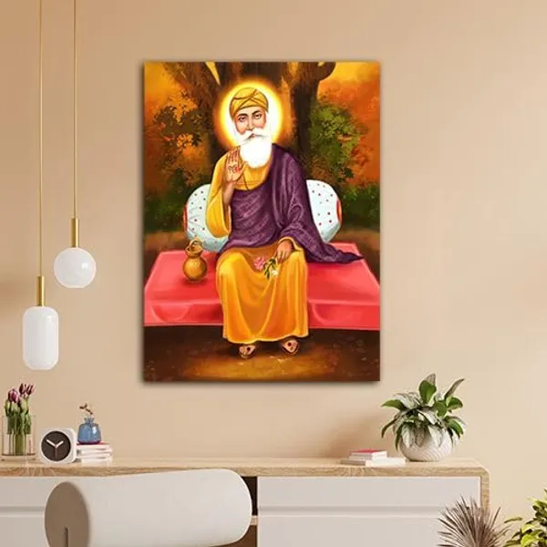 Multicolour_Beautiful_Landscape_Guru_Nanak_Dev_Ji_Canvas_Painting_Wall_Frame_Wall_Decor_For_Living_Room,_Modern_Art_Painting_(Ready_To_Hang)_(24_By_48_Inches)