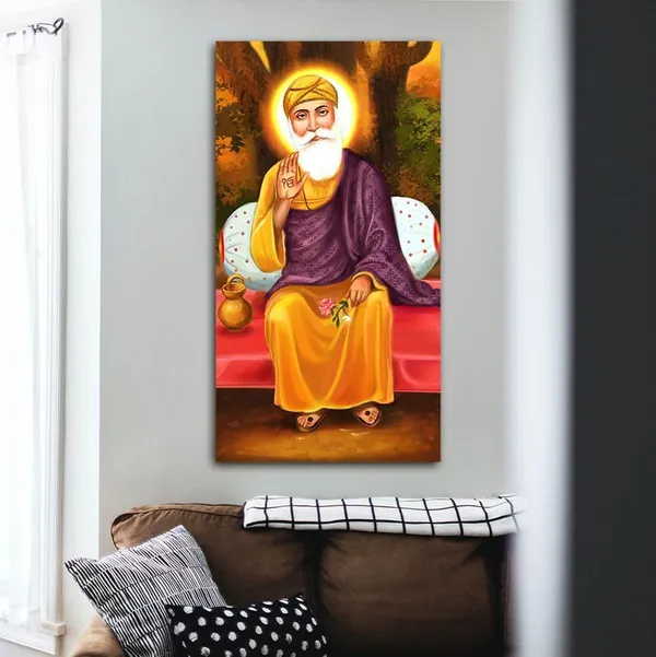 Multicolour_Beautiful_Landscape_Guru_Nanak_Dev_Ji_Canvas_Painting_Wall_Frame_Wall_Decor_For_Living_Room,_Modern_Art_Painting_(Ready_To_Hang)_(24_By_48_Inches)