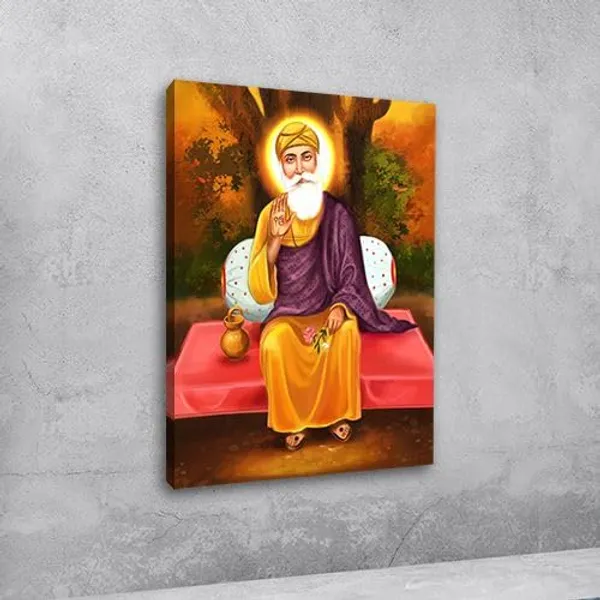 Multicolour_Beautiful_Landscape_Guru_Nanak_Dev_Ji_Canvas_Painting_Wall_Frame_Wall_Decor_For_Living_Room,_Modern_Art_Painting_(Ready_To_Hang)_(24_By_48_Inches)