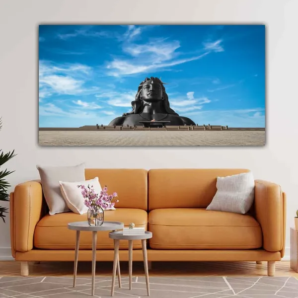 Multicolour_Shiva_Painting_With_Frame_For_Living_Room_Wall_Decoration_Big_Size_Large_Canvas_Photo_Frame_For_Home_Decoration_|_Bedroom_|_Office_Walls_(48_By_24_Inches)