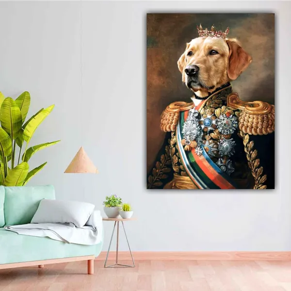 Multicolour_Abstract_Canvas_Painting_The_Dog_King_Wall_Frame_For_Living_Room_Wall_Decor,_Big_Size_Wall_Painting_Frame_|_Abstract_Canvas_Painting_|_(Ready_To_Hang)_(18_By_24_Inches)