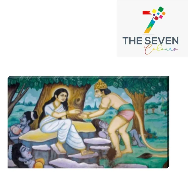 Multicolour_Lord_Hanuman_Painting_Canvas_Frame_Big_Size_Wall_Painting_Frame_Wall_Decor_|_Canvas_Painting_|_Lord_Hanuman_At_Ashok_Vatika_To_Meet_Sita_Mata_(Ready_To_Hang)_(48_By_24_Inches)