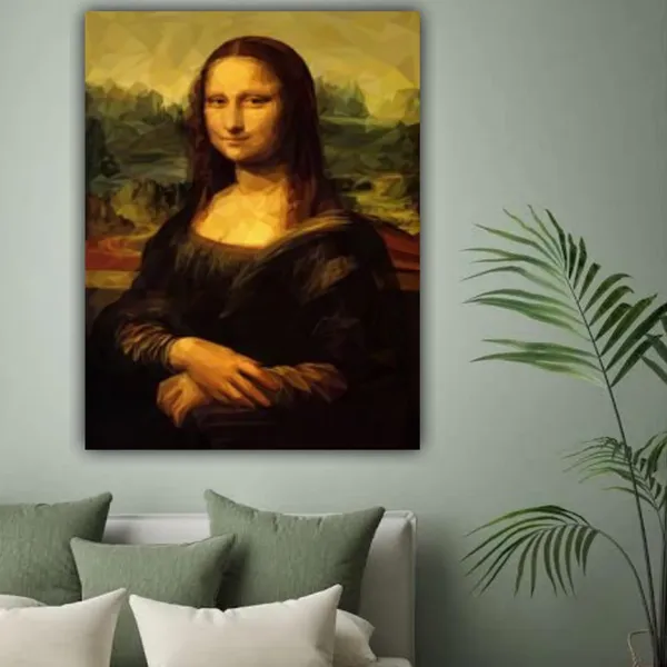 Multicolour_Beautiful_Mona_Lisa_Painting_Imitation_Canvas_Modern_Art_Frame_For_Living_Room_(With_Frame)_(18_By_24_Inches)