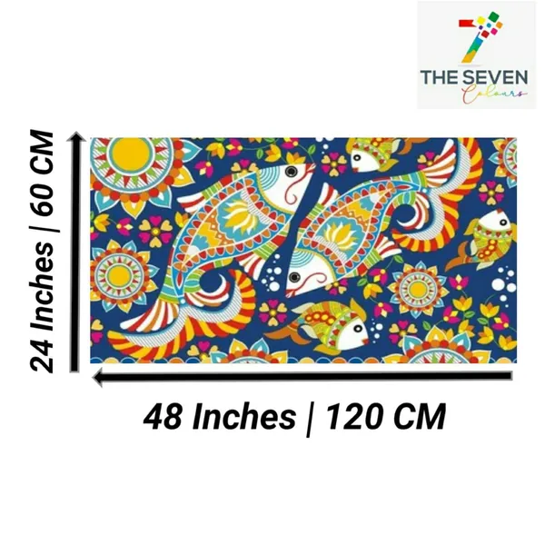Multicolour_Beautiful_Madhubani_Fish_Art_Painting_Canvas_Abstract_Modern_Wall_Decor_Big_Large_Size_Frame_For_Living_Room_|_Bedroom_|_(With_Frame)_(48_By_24_Inches_|_120_By_60_Cm)