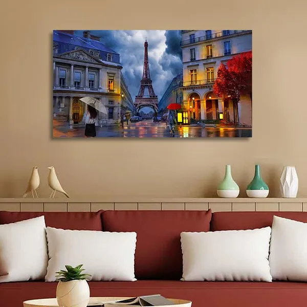 Multicolour_Beautiful_Eiffel_Tower_Canvas_Painting_Wall_Frame_Wall_Decor_For_Living_Room,_Modern_Art_Painting_(Ready_To_Hang)_(48_By_24_Inches)