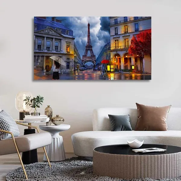 Multicolour_Beautiful_Eiffel_Tower_Canvas_Painting_Wall_Frame_Wall_Decor_For_Living_Room,_Modern_Art_Painting_(Ready_To_Hang)_(48_By_24_Inches)