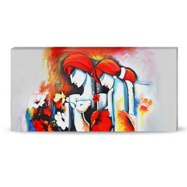 Multicolour_Radha_Krishna_Canvas_Painting_Wall_Frame_Wall_Decor,_Big_Size_Canvas_Painting_With_Frame_|_Madhubani_Canvas_Painting_|_Radha_Krishna_Painting_(Ready_To_Hang)_(60_By_30_Inches)