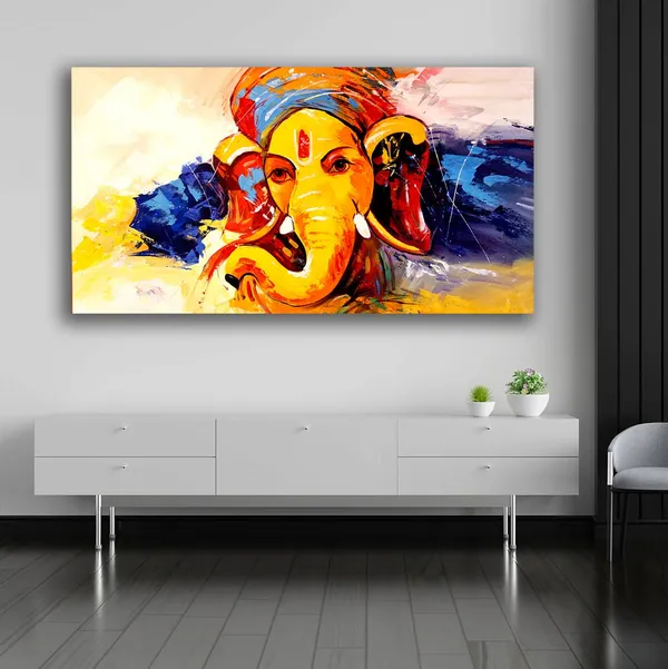 Multicolour_Beautiful_Lord_Ganesha_Wall_Painting_Frame_For_Temple_Room_Decors_|_Home_Temple_Decors_|_Ganpati_Lord_Ganesh_Ji_Wall_Decor_Frame_Large_Size_(Ready_To_Hang)_(48_By_24_Inches)